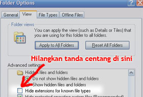 Menampilkan Extensions